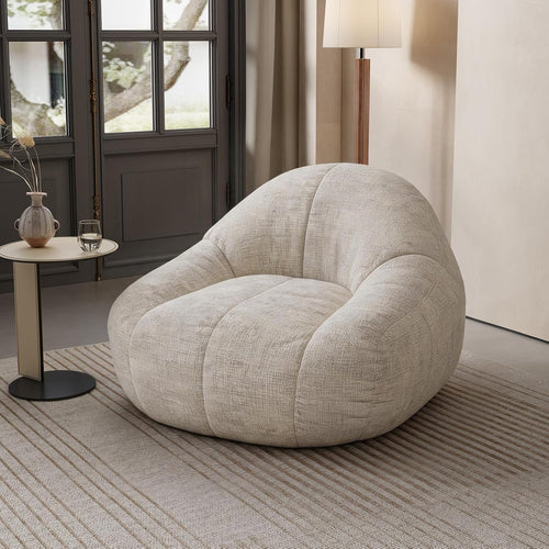 Oversized Bean Bag Chair with Backrest & Armrests – Chenille Floor Sofa for Adults & Teens
